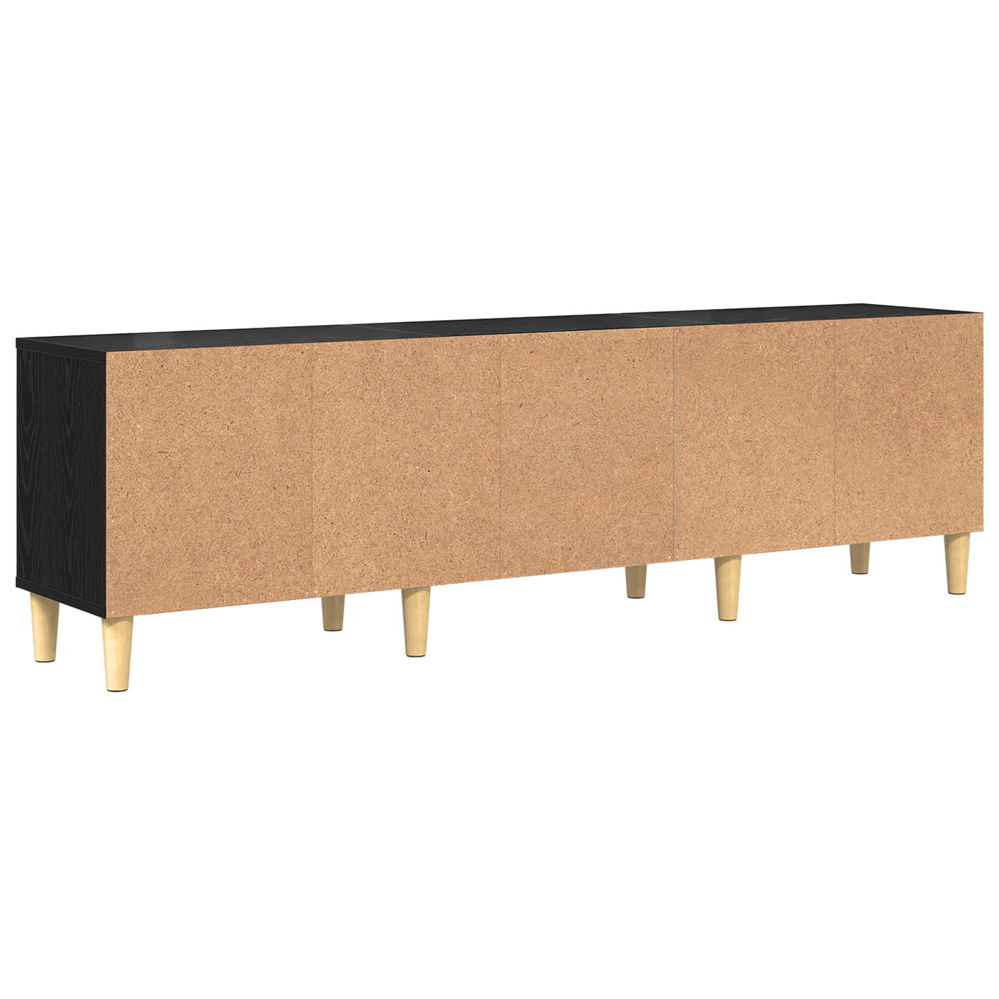 vidaXL TV-Schränk Schwarz Eichen-Optik 150 x 30 x 45 cm Holzwerkstoff