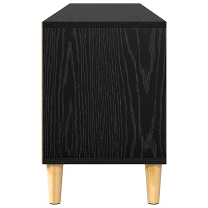 vidaXL TV-Schränk Schwarz Eichen-Optik 150 x 30 x 45 cm Holzwerkstoff