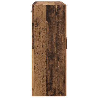 vidaXL Wandschrank Altholz 69,5 x 34 x 90 cm Holzwerkstoff