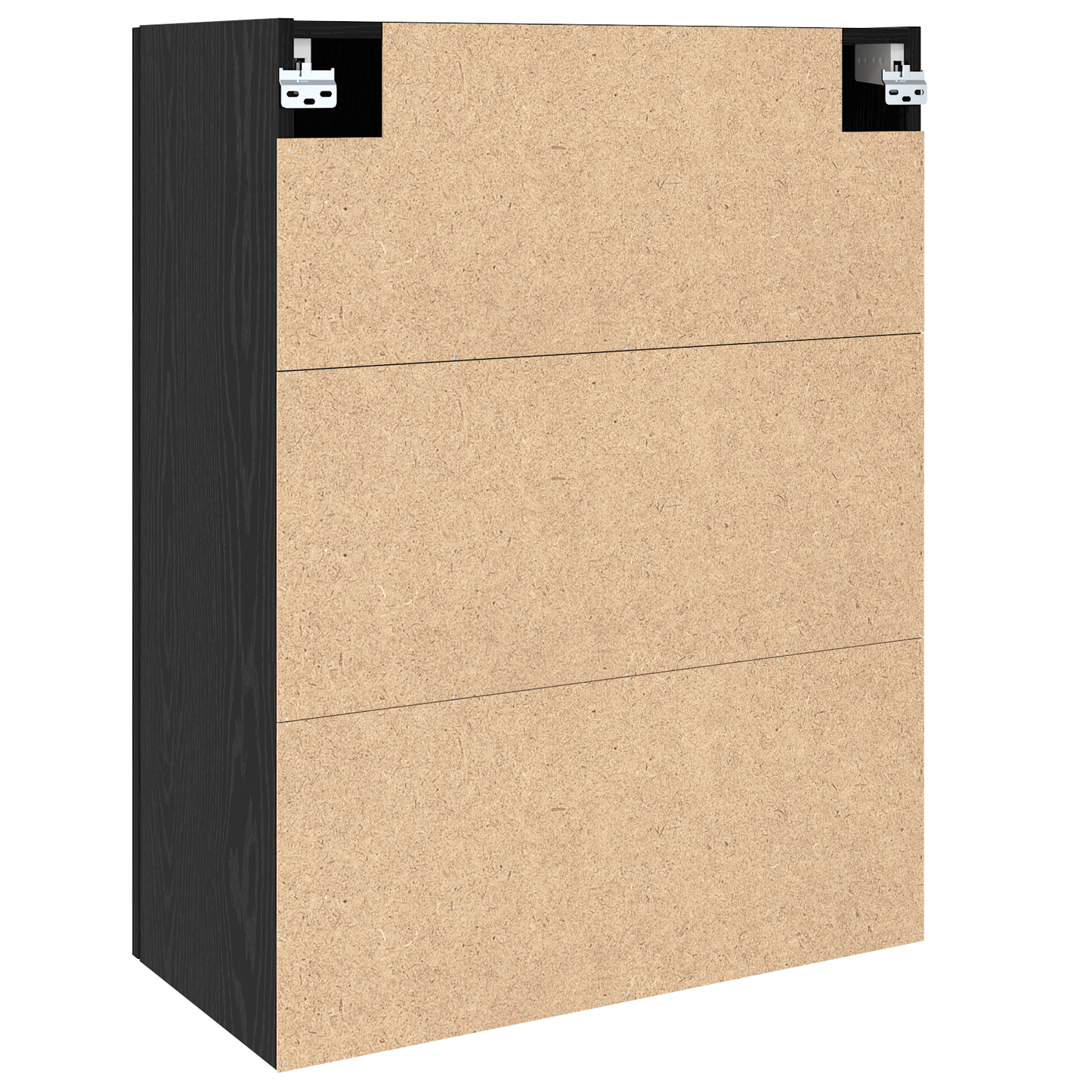 vidaXL Wandschrank Wandmontiert Schwarz Eichen-Optik 69,5 x 34 x 90 cm
