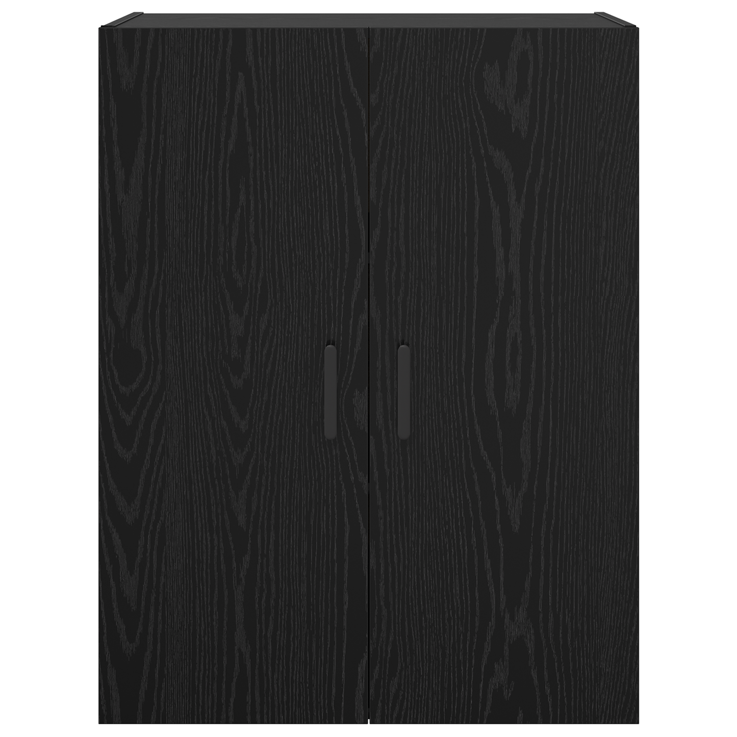 vidaXL Wandschrank Wandmontiert Schwarz Eichen-Optik 69,5 x 34 x 90 cm