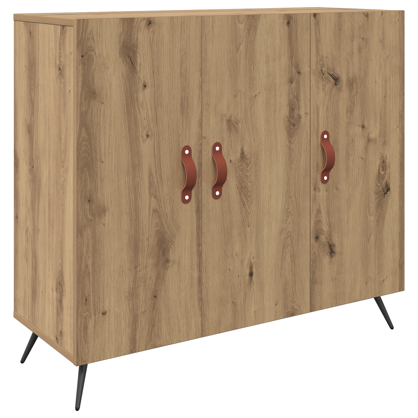 vidaXL Sideboard Artisan-Eiche 89,5 x 34 x 80 cm Holzwerkstoff