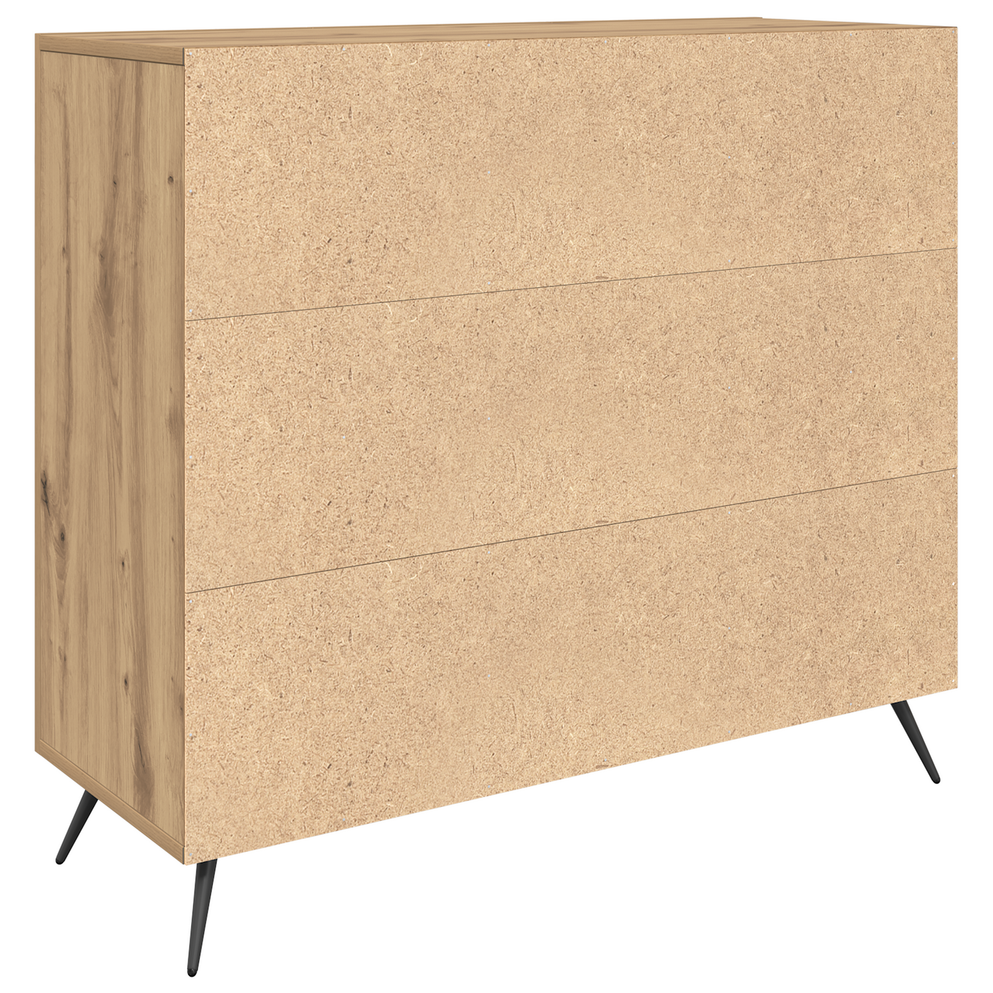 vidaXL Sideboard Artisan-Eiche 89,5 x 34 x 80 cm Holzwerkstoff