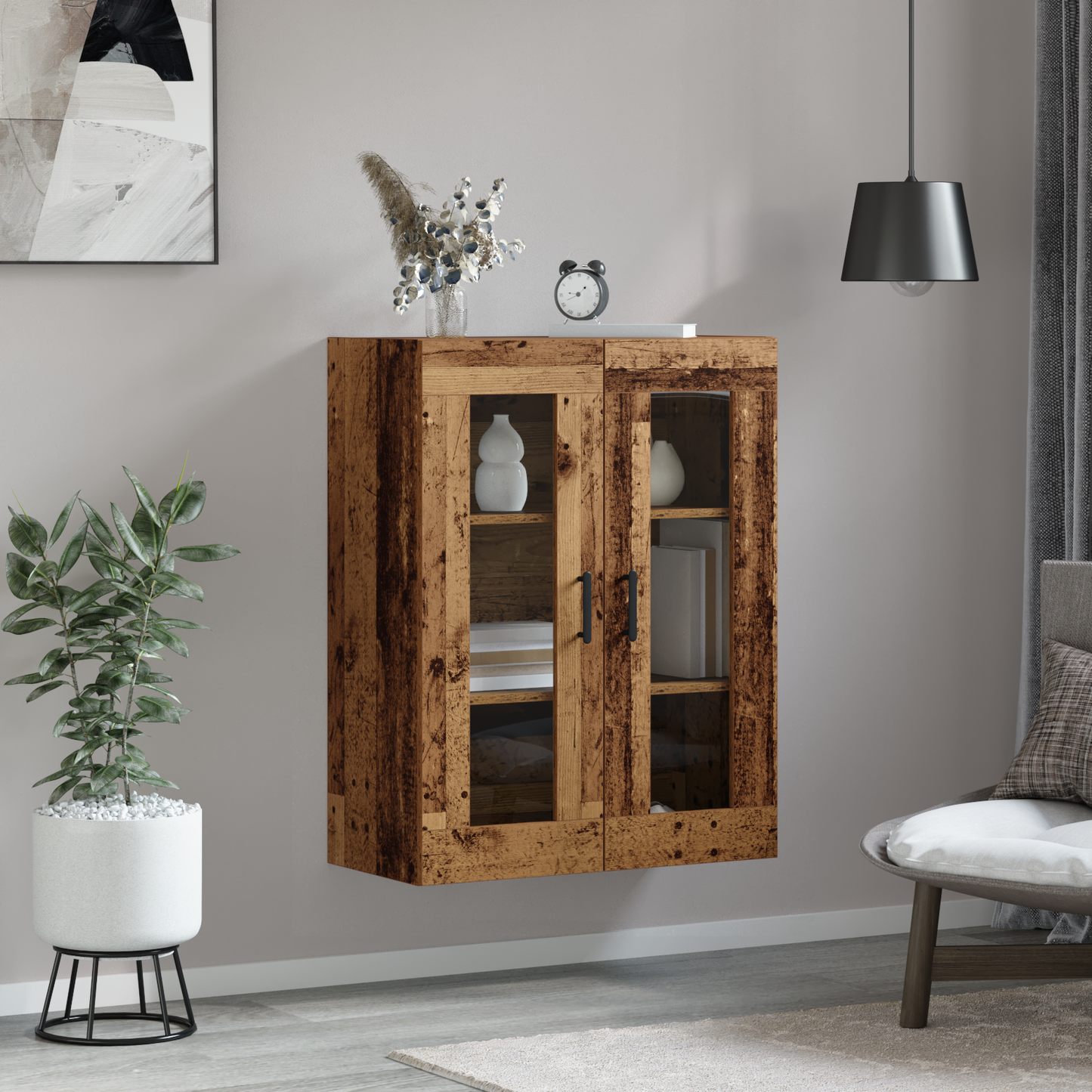 vidaXL Sideboard Altholz 69,5 x 34 x 90 cm Holzwerkstoff