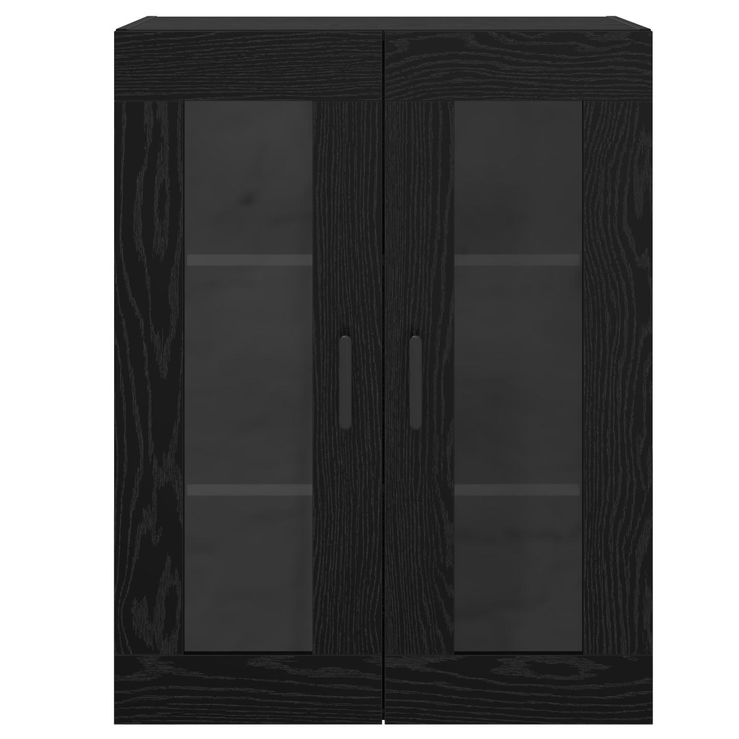 vidaXL Sideboard Schwarz Eichen-Optik 69,5 x 34 x 90 cm Holzwerkstoff
