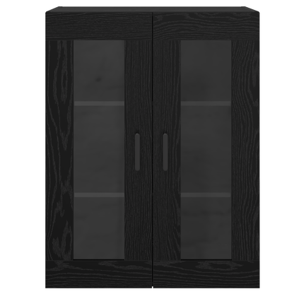 vidaXL Sideboard Schwarz Eichen-Optik 69,5 x 34 x 90 cm Holzwerkstoff