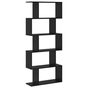 vidaXL Bücherregal Schwarz Eichen-Optik 70 x 24 x 161 cm Holzwerkstoff