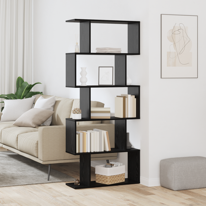 vidaXL Bücherregal Schwarz Eichen-Optik 70 x 24 x 161 cm Holzwerkstoff