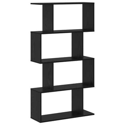 vidaXL Bücherregal Schwarz Eichen-Optik 70 x 24 x 129 cm Holzwerkstoff