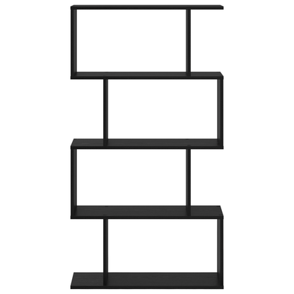 vidaXL Bücherregal Schwarz Eichen-Optik 70 x 24 x 129 cm Holzwerkstoff