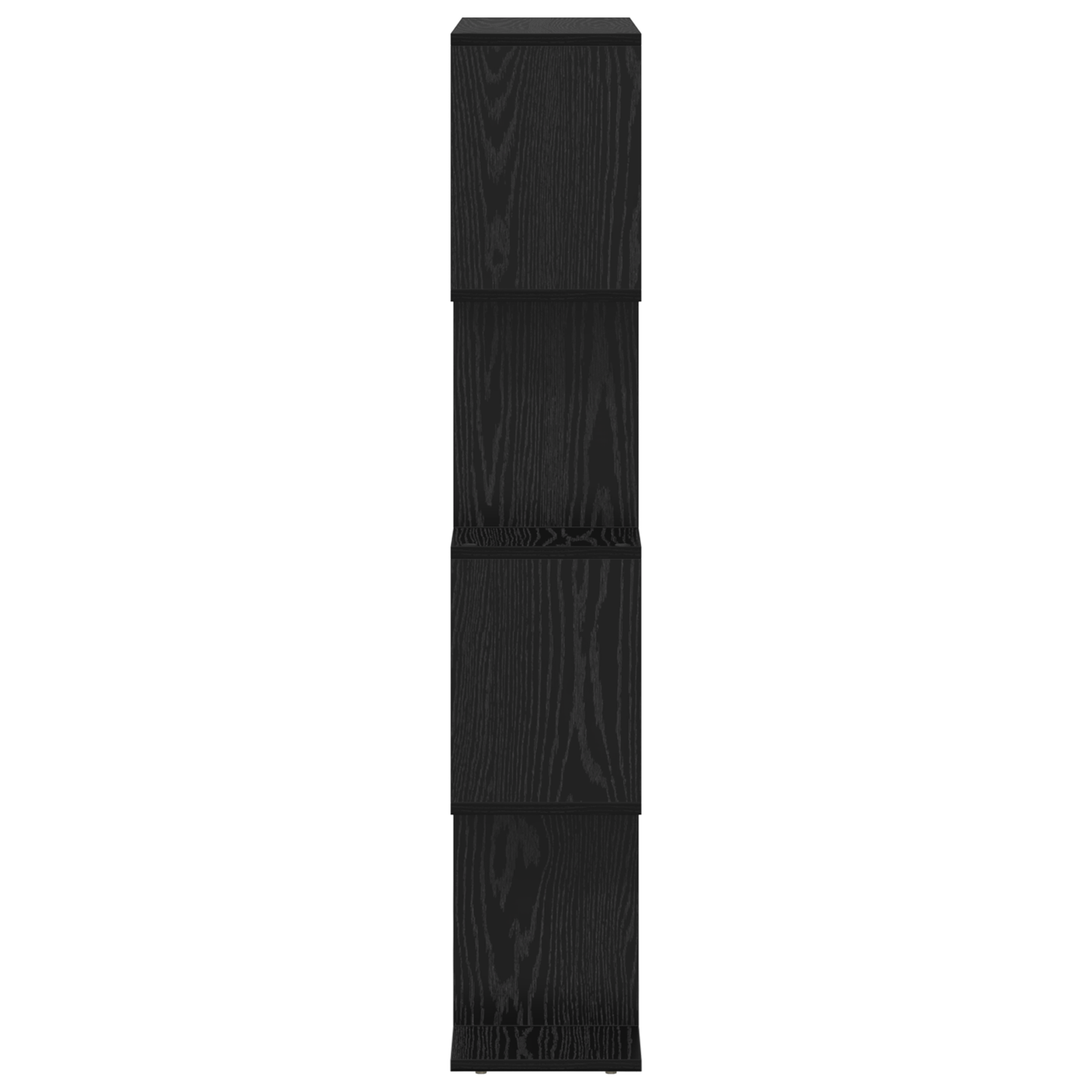 vidaXL Bücherregal Schwarz Eichen-Optik 70 x 24 x 129 cm Holzwerkstoff