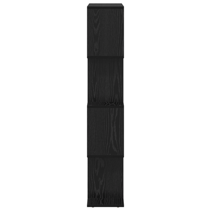 vidaXL Bücherregal Schwarz Eichen-Optik 70 x 24 x 129 cm Holzwerkstoff
