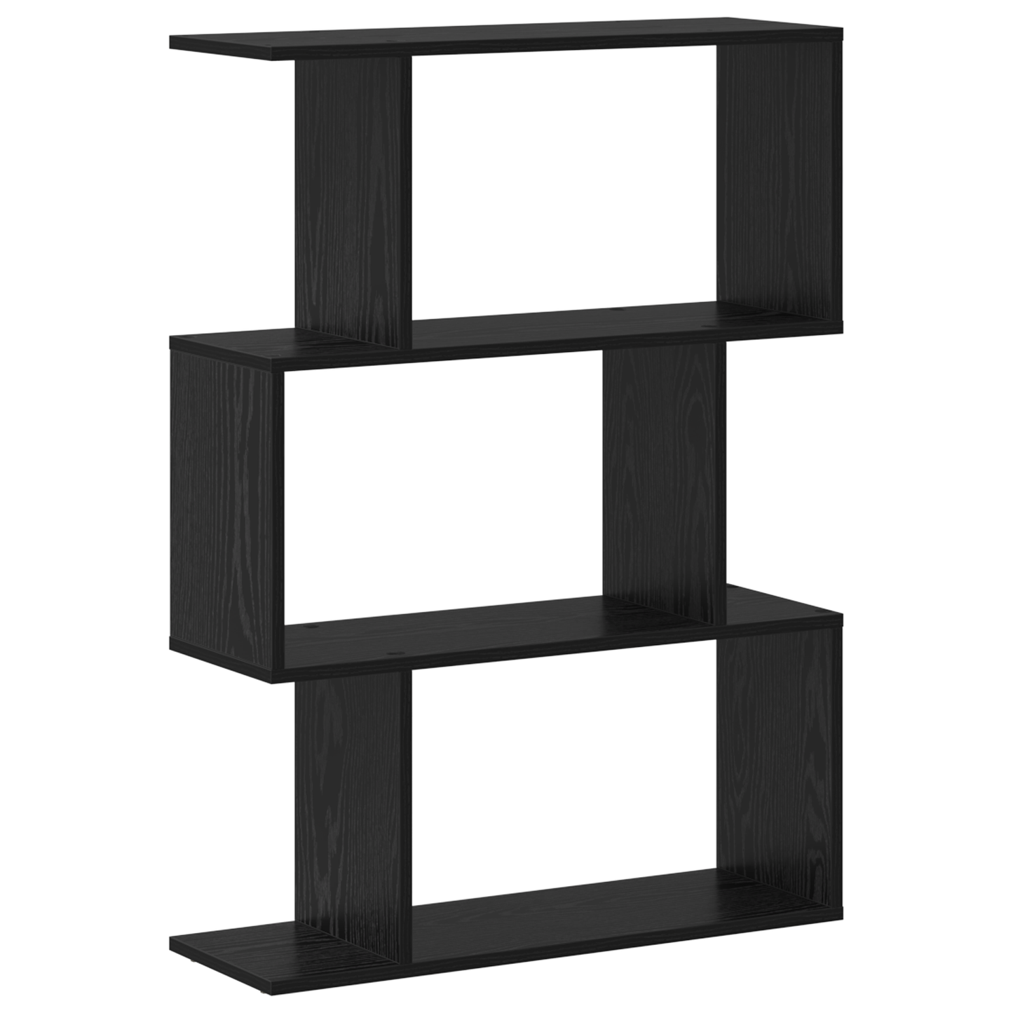 vidaXL Bücherregal Schwarz Eichen-Optik 70 x 24 x 97 cm Holzwerkstoff