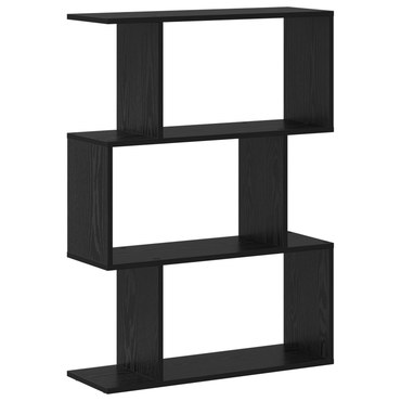 vidaXL Bücherregal Schwarz Eichen-Optik 70 x 24 x 97 cm Holzwerkstoff